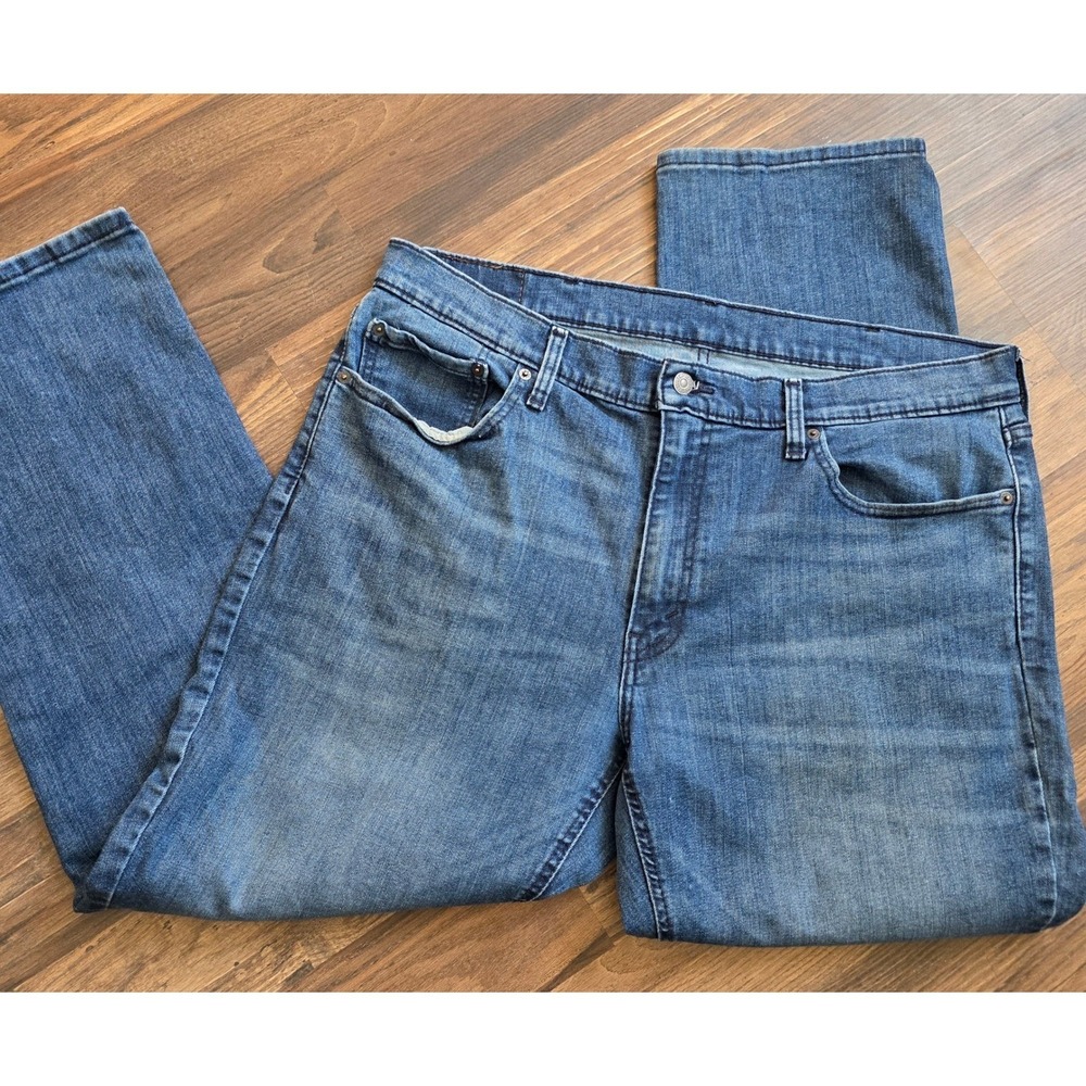 Levis 541 Athletic Taper Mens Jeans 38x32 Medium Wash Blue WaterLess‎ Denim work - Picture 4 of 9